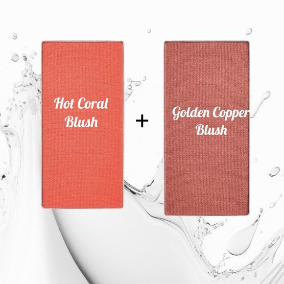 Hot Coral Shimmer Bundle 2 Chromafusion Blush - - Picture 6 of 12